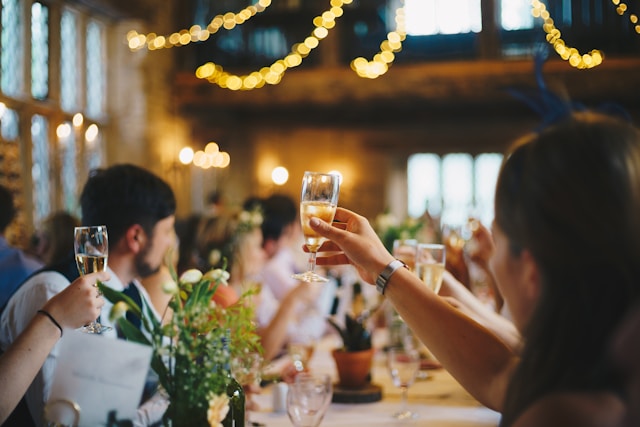 Wedding day drinks