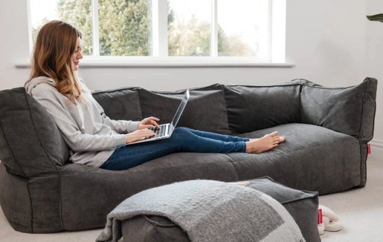 Luxury bean bag, home office, Big Bertha Original, bean bag chair, beanbag