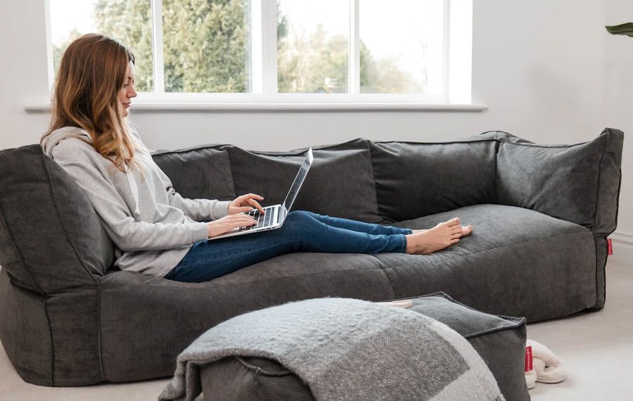 Luxury bean bag, home office, Big Bertha Original, bean bag chair, beanbag